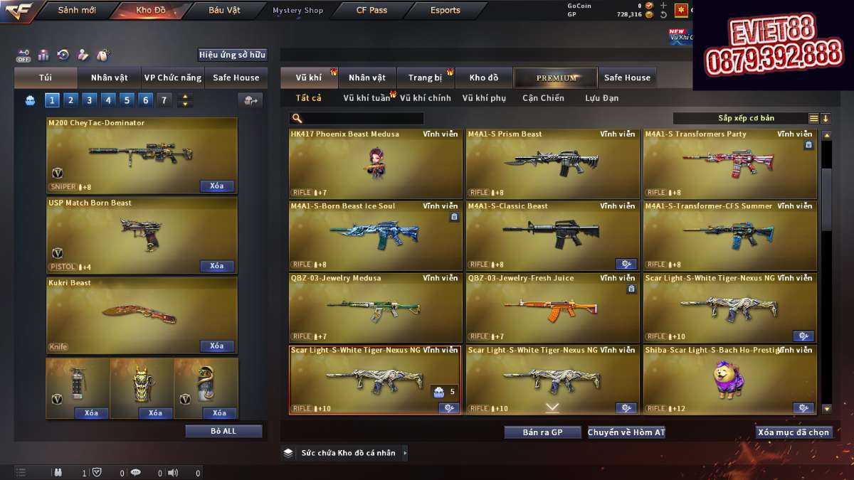 shop acc cf uy tin gia re